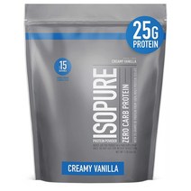 아이소퓨어 제로 카브 프로틴 454g 크리미 바닐라 맛 Isopure Zero Carb Vitamin C and Zinc for Immune