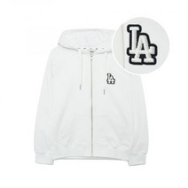 엠엘비 MLB 베이직 미디움로고 후드 집업 LA ( 화이트 )3ATRB0131-07WHS