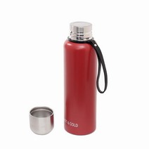 보온병1.5 손잡이 거름망 컵 텀블러 레드 보관용품