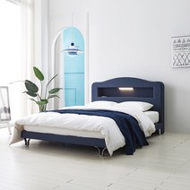 테리 패브릭 투매트침대+독립매트리스 SS, 펄화이트