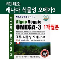 캐나다 식물성 오메가3 비타민D 임산부오메가3 DHA EPA 고함량 미세조류 비린내없는 혈행개선 비타민E 건조한눈 수유부 수험생 직장인영양제 두뇌건강 효능, Brainbee NO 1EA