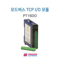 디지털 I/O 모드버스 TCP 리모트 입출력 모듈 Modbus PROCON PT16DO