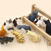 고양이 만들기 키트 4개 어린이 키덜트 집콕놀이 미술 색칠 놀이, 상세페이지 참조