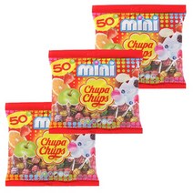 츄파춥스 미니 6g 50개입 3봉, 3팩, 300g