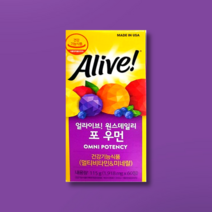 네츄럴라이프 얼라이브 원스데일리 포 우먼 60정 1박스