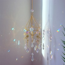 선라이트 선캐쳐 인테리어모빌 crystals big wind chime prism 태양 빛 포수 수제 보석 정원 교수형 펜던트 장식 창 커튼 홈 장식, b