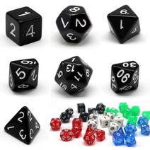 다면체 주사위 7세트 보드게임 수학교구 학교 유치원