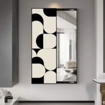 현관거울 디자인전신거울 신발장전신거울 400, 40x120cm (75x120cm), 우측형, A타입