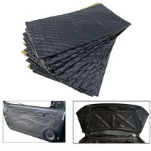 차량용 차음 방음 흠음 단열 재 20x10cm 부틸 고무 자동차 사운드 데드너 매트 2mm 51020pcs 소음 열 데드닝 자동차 후드 도어 트렁크 용 댐핑 매트, 20pcs 은색