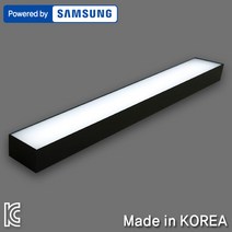 조명다움 국내산LED주방등 삼성LED칩 바리솔조명 인테리어거실등 LED조명 부엌조명 주방조명, 14_2 LED아스텔주방등 30W 블랙(36x2)