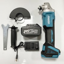 Kamolee-DGA404 4 인치/100mm 18500RPM 무선 앵글 그라인더 가변 속도 (18V 마끼다 와 호환), 01 100mm With Battery_03 UK