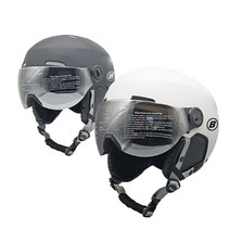 [살로몬아동스키헬멧] V-02G 아동용 스키 스노우보드 탈부착 고글 헬멧, 퓨전고글 WH_M