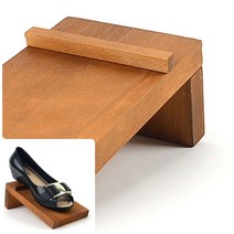 제품진열대 백화점집기 다용도진열대 1P 경사형 원목 신발진열대