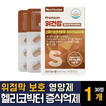 헬리코박터균 스페인 감초추출물 위장 건강에좋은 영양제 약 위점막보호제 판토텐산 위무력증 효능 추천, 30정 1개