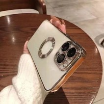 을 위한 럭셔리 투명 도금 로고 케이스 11 프로 맥스 유리 카메라 보호 커버 12 13 Xs 7 8 플러스, For iPhone 13 Mini, 금