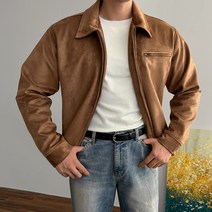 남자 스웨이드자켓 트러커 투웨이 집업