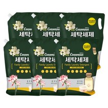 컨센서스 액체세제 2.1L 화이트머스크(리필) x6개, 1