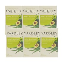 야들리런던 내추럴리 모이스처라이징 배스 바 알로에 & 아보카도, 120g, 6개