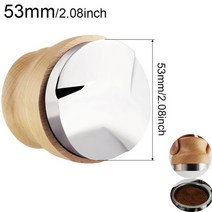 커피 디스트리뷰터 51mm 53mm 58mm 탬퍼 조정 가능한 3 각도 304 스틸, 53mm 3각 탬퍼1