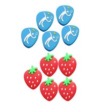 GHSHOP 야외 스포츠용 테니스 진동 댐퍼 충격 흡수기 댐퍼 10개, 실리콘, 빨간 딸기