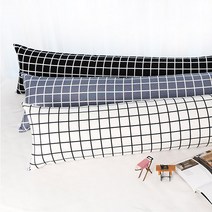 찬미디자인 바디필로우 미니사각체크, 블랙
