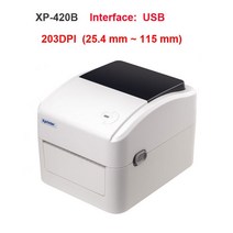 카드 포스기 POs 이지체크 단말기 신화포 Xprinter 고속 블루투스 USB POS 바코드 스티커 프린터 모바일, 01 420B USB_01 EU 플러그