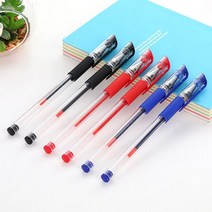 볼펜 판촉물 볼펜추천 기본 젤 사무실 3색 0.5mm, 레드(0249)