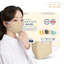 스마트에코 이유 성인용 베이지 50매 새부리형 국내생산 마스크