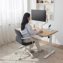 핏쳐 E1 PLUS 커스터마이징 전동식 모션데스크, 화이트, 1400mm, E1플러스 화이트