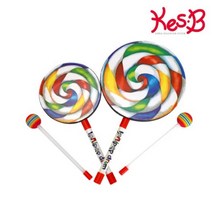 캔디형 롤리팝드럼x1개 손잡이드럼 유아용드럼, 대형