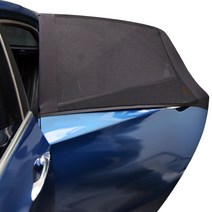 코리스 자동차 뒷좌석(2P) 창문 방충망 햇빛가리개 차박 캠핑 프리미엄 고급 국산 차량용 모기장 방수 방풍 환기 바람막이 이중차단 밴딩 쉬운탈착 메쉬도어 라이크라 시원한, 뒷좌석