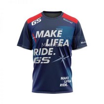 여름 모토라드 오토바이 투어 T 셔츠 BMW R1200 R1250 F850 GS 어드벤처 라이드 빠른 건조 저지 퇴색하지 마십시오, M, M