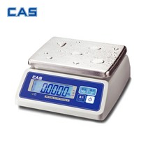CAS 카스 방수 전자저울 SWII-3CW 3kg (1g) LCD 건전지타입 방수저울 수산시장 계량