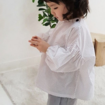 돌 아기 유아동 키즈 남자 여자 아이 봄 가을 간절기 블랙 도트 땡땡이 화이트 블라우스 긴 팔 셔츠 어깨 단추 티셔츠