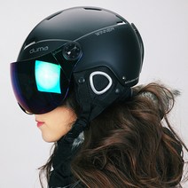 [duma] 듀마 위너 스키 스노우보드 고글 일체형 헬멧, 듀마위너 블랙