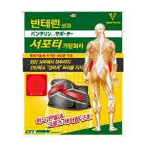 반테린코와 서포터 리뉴얼 하드 판넬 가압 허리 보호대 (M L XL)