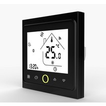 컨트롤러 스마트 와이파이 서모 스탯 온도 물 전기 따뜻한 바닥 난방 물 가스 보일러, 검은색, bht-002-gclz(지그비)
