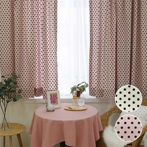 작은창 가리개 커튼-미니멀도트 2color-가로135x세로150cm