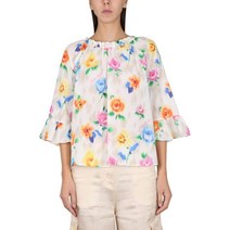 Moschino 모스키노 플라워 반팔 블라우스 02130836_1888
