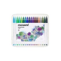 모나미 프러스펜 3000 수성펜 36색, 혼합 색상, 2개