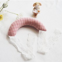 아기 사두증 사경 교정 수면 자세 쿠션 베개, 블루체크