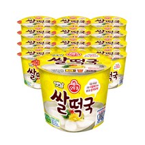 오뚜기 옛날 쌀떡국(용기) 166.6G 1박스 (12개), 1개