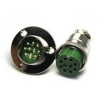 항공잭 25MM 날개타입 K-25-10핀 플러그 국내생산 원형커넥터 써큘러커넥터, 02_판넬