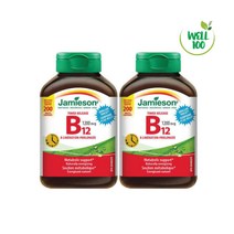 캐나다 자미에슨 비타민 B12 1200MCG 200정 JAMIESON, 2개, 190정