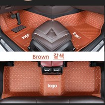 Ecool 기아 바닥매트 코일매트 자동차바닥발판 차발매트 카매트 K3 K5 모닝 (기아 도안 첨부) K5 3세대 K3 2세대 모닝 JA, 갈색 Brown, 뉴 K3 2세대(21년~현재)