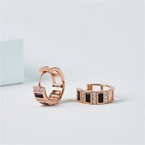 셀러허브 1 클루 NC14 블랙 크로스 실버귀걸이 CLER20973OPB