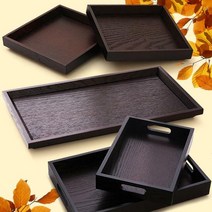 우드 정사각/직사각 원목 쟁반, 07 우드손잡이직사각(17X24)_1P