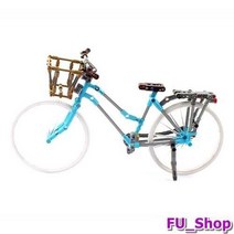 ForU970 클래식 바구니 자전거 블록 자동차블럭 블럭완구 자전거모형 자전거블럭
