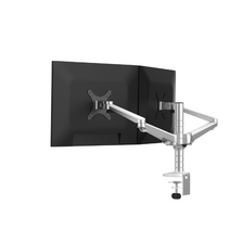 듀얼모니터암 듀얼 22 24 27 32 34인치 트리플 대형 컴퓨터 모니터 LCD 화면 브래킷 노트북 선반 스크린 책상 표면을 올리거나 내릴 수 있는 회전 베이스 데스크탑 강화, 모니터 클립 1개 + 모니터 클립 1개 조합