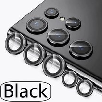 삼성 호환 S22 S23 울트라 플러스 5G 카메라 렌즈 보호 캡 갤럭시 유리 금속 링 커버, [03] For Galaxy S23 Plus, [01] Black